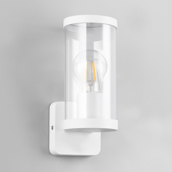 Metalowa lampa ścienna Bonito R21596131 IP44 tuba biały
