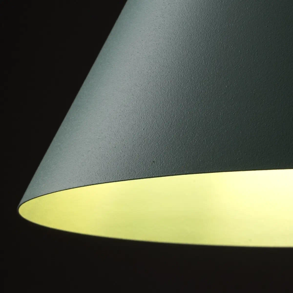 Salonowa lampa wisząca CONO 10074 stożkowa miętowy