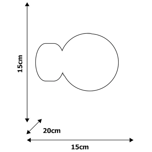Kinkiet LAMPA ścienna SFERA MLP8854 Milagro loftowa OPRAWA szklana kula ball czarna biała
