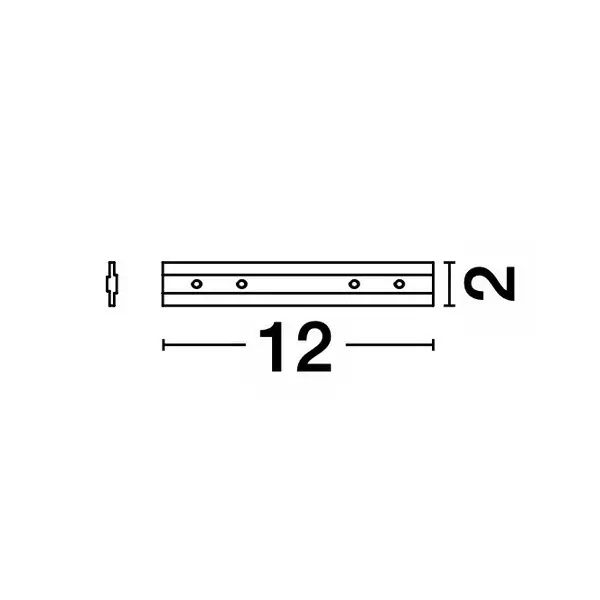 Metalowy łącznik do systemu magnetycznego CAPLA LE-52025 czarny do szyn