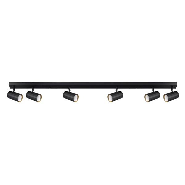 Jadalniana lampa sufitowa NICEA 323453 reflektorki czarny złoty