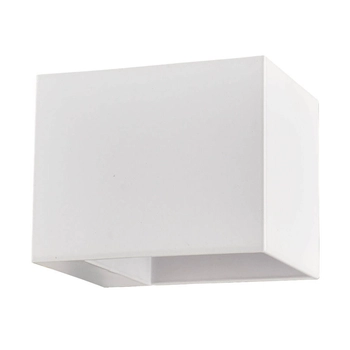 LAMPA ścienna ALASKA LP-104/1W WH Light Prestige metalowa OPRAWA kinkiet prostokątny biały