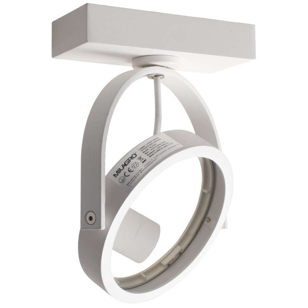 Sufitowa LAMPA spot LUGAR ML5703 Milagro regulowana OPRAWA metalowy reflektorek biały