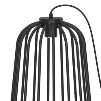 Zewnętrzna lampa stojąca no.moon 9419 druciana IP44 czarna