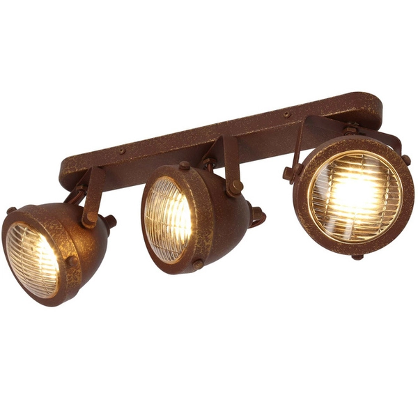 Regulowana LAMPA sufitowa FRODO 93-71088 Candellux metalowa OPRAWA kinkiet reflektorki rustykalne rdzawe