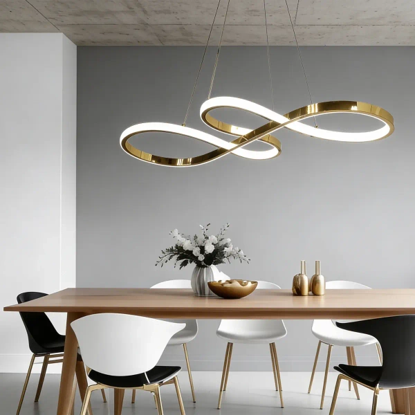 Wisząca lampa spirala Infania LP-1670/1P GD LED 36W 3000-6000K złota