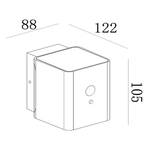 Elewacyjna lampa RAMIN 15818/01/30 Lucide LED 1W 2850-3150K IP65 czarny
