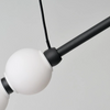 Wisząca lampa kulista PERLA czarna biała AZ6896 15xLED 26W 3000K