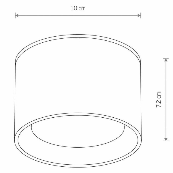 Nasufitowa lampa Maun 10482 IP54 łazienkowa okrągła czarna
