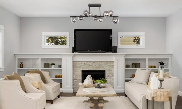 Sufitowa lampa Riha 56133-9D szklane klosze czarne grafitowe