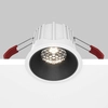 Okrągła lampa sufitowa Alfa DL043-01-15W4K-RD-WB Maytoni LED 15W 4000K biały czarny