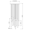 Zwieszana lampa salonowa TUBULAR 321691132 Trio LED 2,5W 3000K czarny
