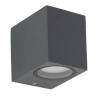 Zewnętrzny kinkiet naścienny Axis 10969 kwadratowy IP44 szary