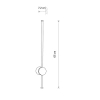 Liniowy kinkiet ORLA LED 11551 LED 12W 3000K IP54 beżowy
