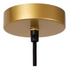 Ekologiczna lampa zwis TASMAN 10420/32/72 Lucide do salonu beżowa mosiądz