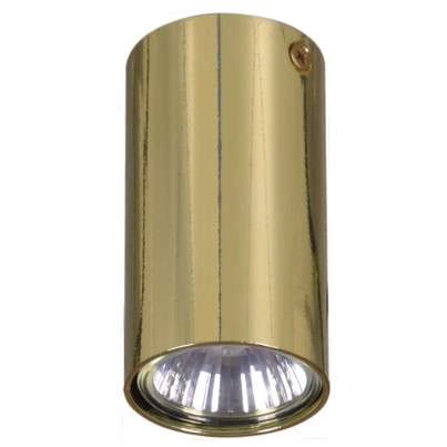 Sufitowa LAMPA spot Cork K-4826 Kaja natynkowa OPRAWA metalowy downlight tuba złota