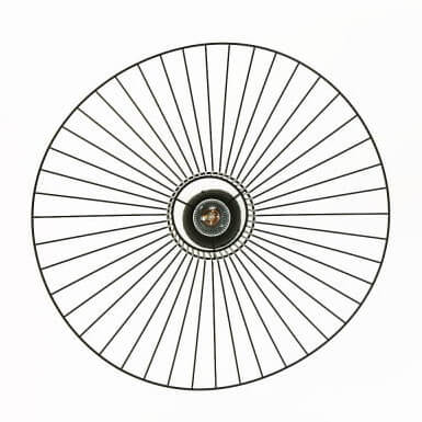 Zawieszana lampa Petti ABR-PETTI-70 Abruzzo falowana druciana czarna