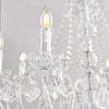 Żyrandol glamour świecznikowy Clarence 308-8CL Endon chrom przezroczysty