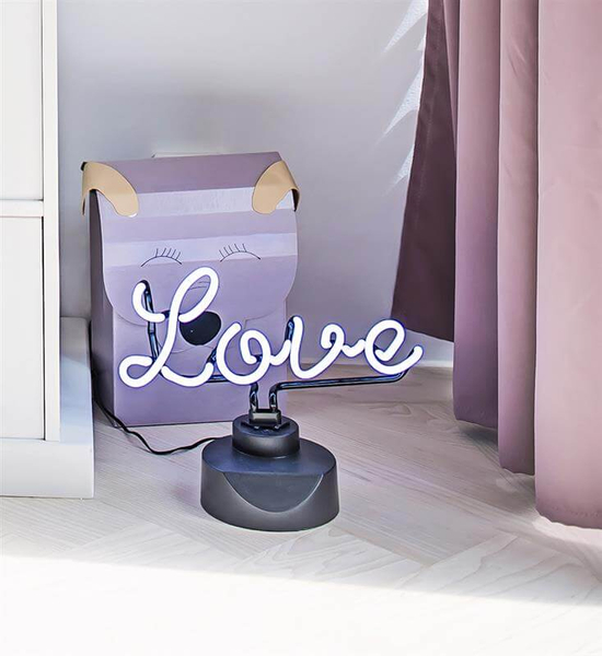 Stołowy napis świetlny neon LOVE miłość LED 6W biała ciepła