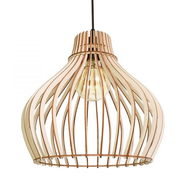 Kuchenna lampa wisząca 137623620217 drewniana nad wyspę