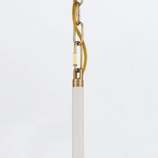 Wisząca lampa Welsh QN-WELSH-P-WHT LED 15W 3000K dyski złote białe