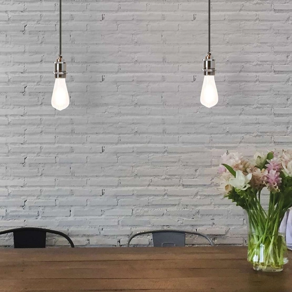 LAMPA wisząca FIXY 1411 Rabalux metalowa OPRAWKA na żarówkę zwis kabel chrom