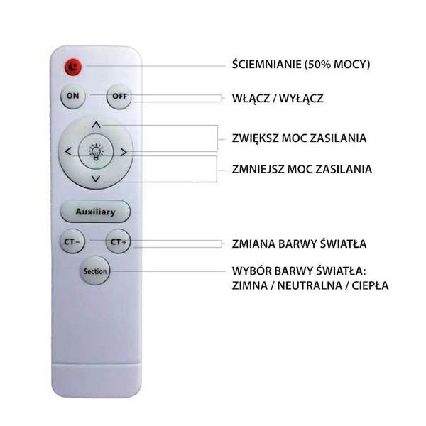 Plafon LAMPA sufitowa VELA ML4401 Milagro okrągła OPRAWA z pilotem LED 24W 3000K - 6000K kryształki białe