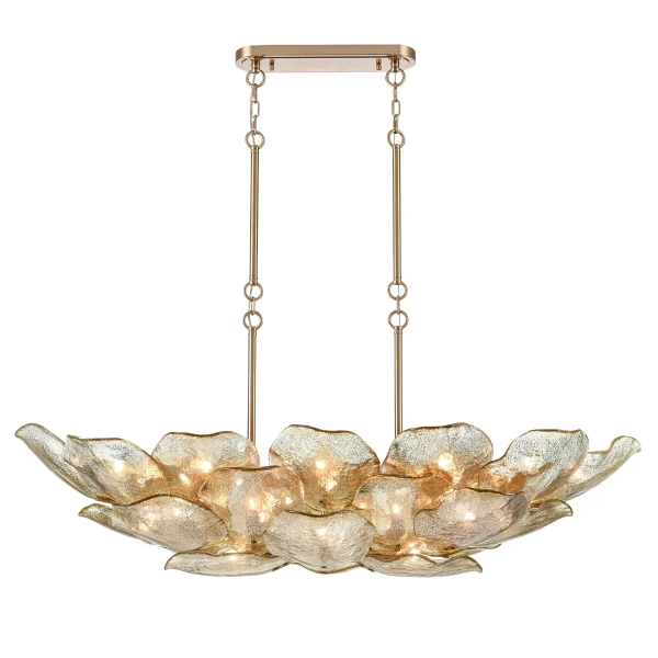 Kuchenna lampa wisząca kwiat Wellington P26364BR nad stół mosiądz