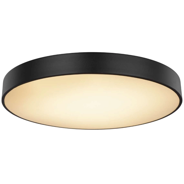 LAMPA sufitowa WISS 41744-48S Globo okrągła OPRAWA plafon LED 48W 3000K - 6000K metalowy czarny