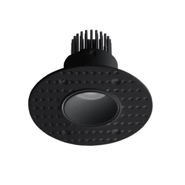 Okrągłe oczko wpustowe LENES LE-52011 czarne LED 5W 3000K bez zasilacza