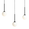 Wisząca lampa na listwie Bosso 1087E_1 Aldex nowoczesna biała czarna