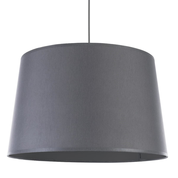 Wisząca lampa abażurowa Maja 1881 TK Lighting do salonu szara grafitowa