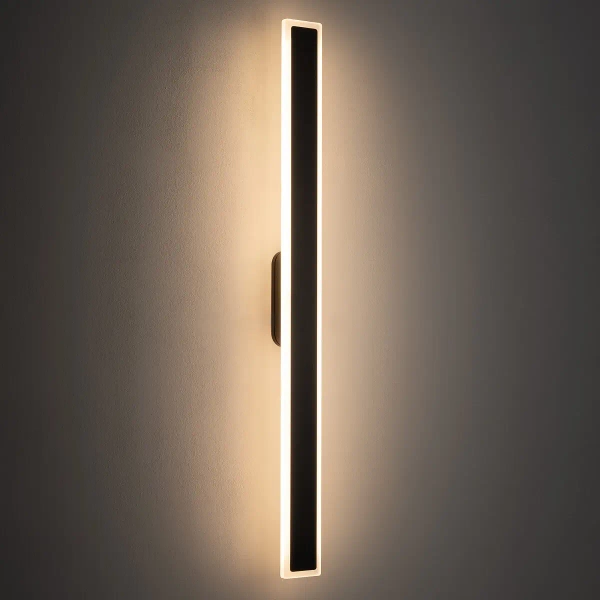 Podłużna ścienna lampa do ogrodu ISLA 11553 LED 22W 3000K IP54 czarna