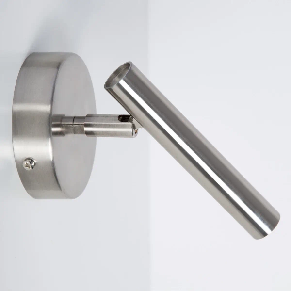 Nocna ścienna lampa Sopel 41512 nad łóżko do sypialni srebrny