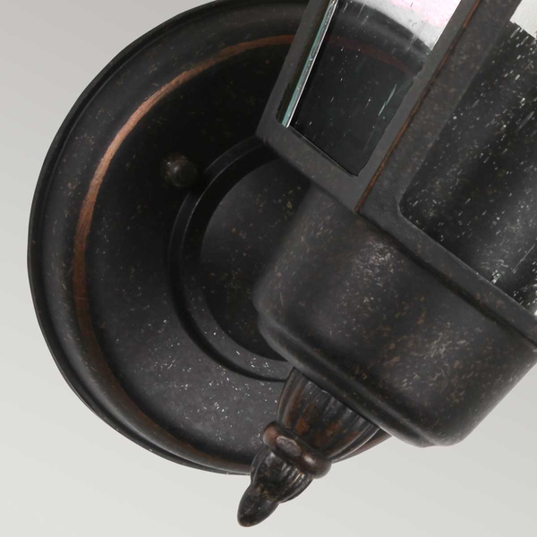 Elewacyjna lampa do ogrodu Highnam GZH-HN1 IP44 metalowa brązowa
