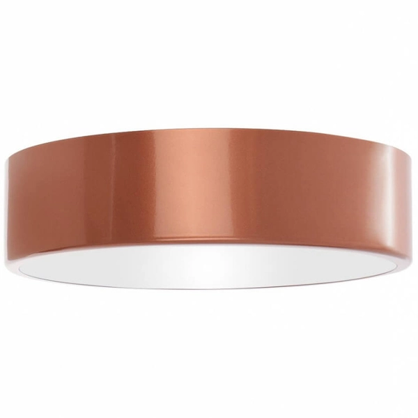 Okrągła lampa przysufitowa 137623620163 metalowa IP54 miedź
