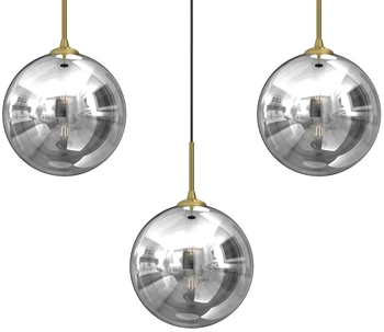 Lampa wisząca Reflex MLP8415 loftowe kule przydymione złote