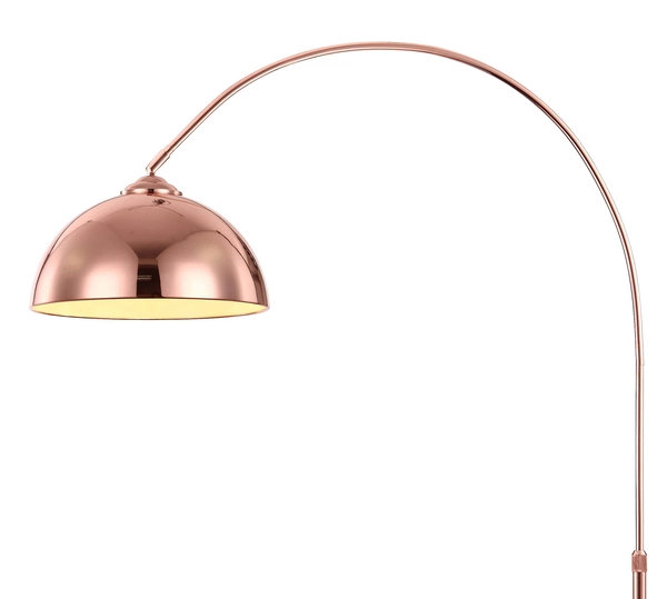 Podłogowa lampa Art Deco NEWCASTLE 58227C Globo metal miedziana