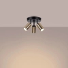 Lampa sufitowa Winx SL.1385 Sollux kuchenna tubki czarna złota