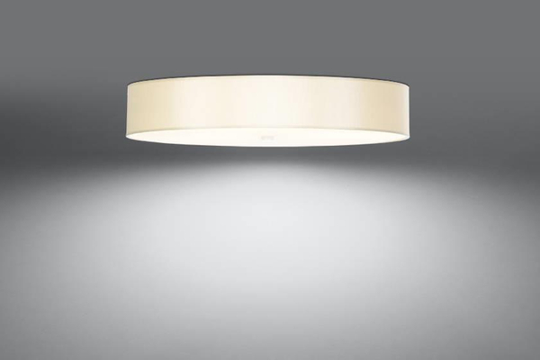 LAMPA plafon SL.0813 sufitowa OPRAWA okrągła abażurowa biała