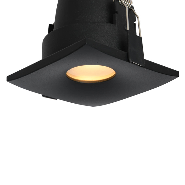 Podtynkowy downlight Romolo AZ5392 wodoodporny IP65 czarny