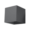 LAMPA ścienna SL.0565 metalowa OPRAWA kinkiet kostka cube grafitowa