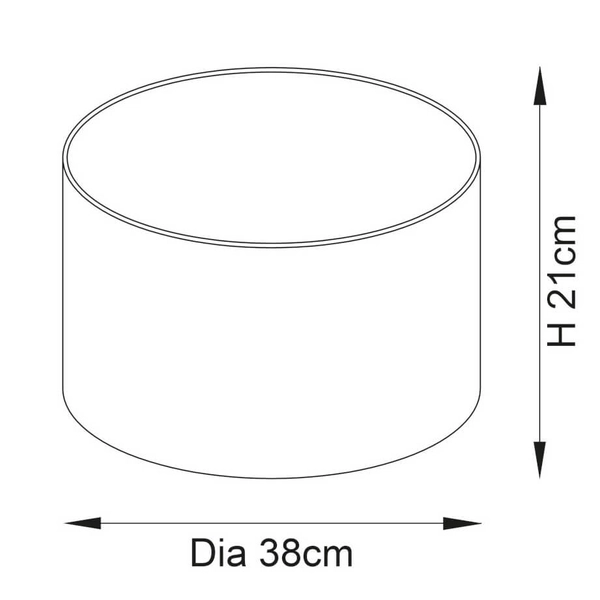 Klosz materiałowy do lampy tuba L&-190024 satynowy