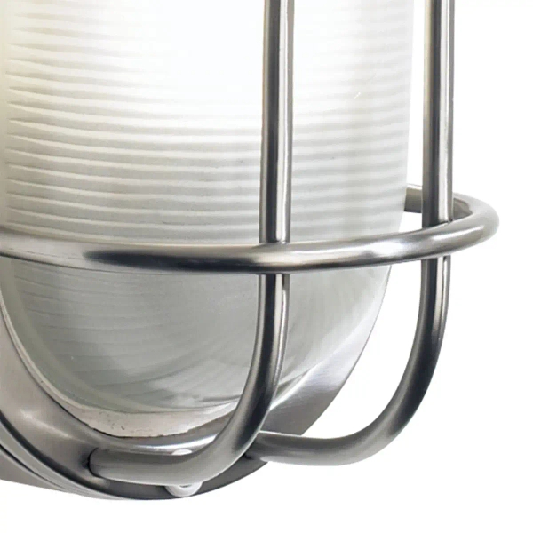 Ogrodowa lampa ścienna Salcombe SAL5244 szklana IP44 srebrna