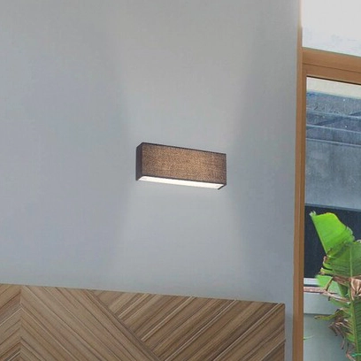 Kinkiet LAMPA ścienna MORPHEUS 5685 Rabalux prostokątna OPRAWA abażurowa LED 6W 3000K klasyczna szara biała