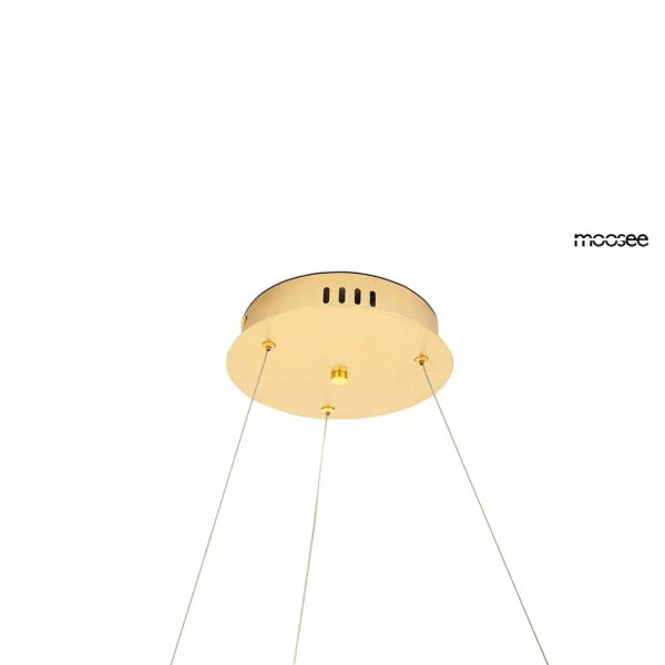 Wisząca lampa WAVES złota MSE1501100593 1xLED 34W 3000K metalowa