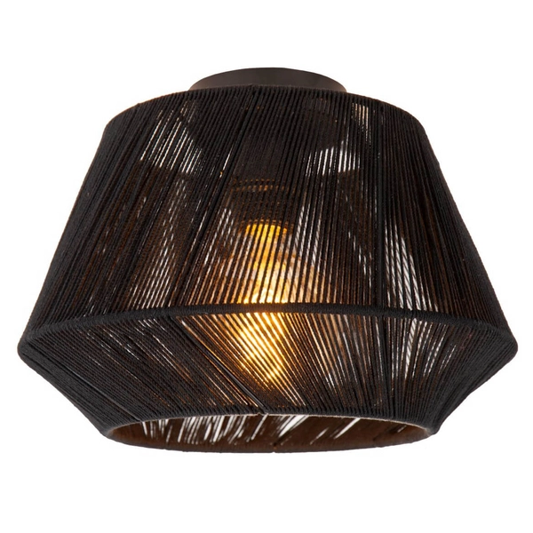 Bawełniana lampa sufitowa Jessica 10121/30/30 na przedpokój czarna