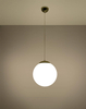 LAMPA wisząca SL.0716 loftowa OPRAWA szklany ZWIS kula ball biała złota