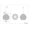 Ekologiczna lampa wisząca boho HIVE R31681036 czarny naturalny