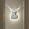 Lampa ścienna ORIGAMI DEER-W metalowa kinkiet LED 6W 3000K jeleń biały